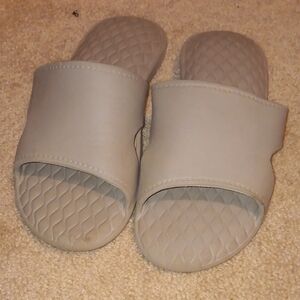Gray Slide Sandals